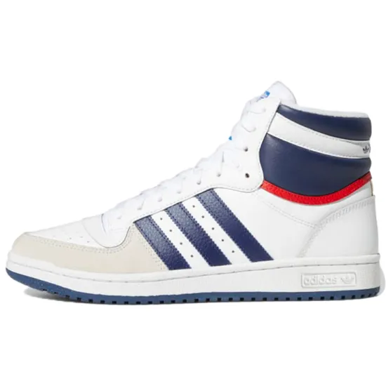 Adidas Originals Top Ten Hi White Navy Red