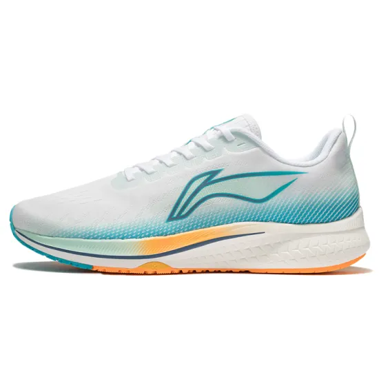 LINING Red Hare 5 Running Shoes Men Low-Top Standard White/Light Aqua Blue
