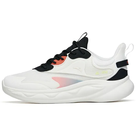 ANTA Mianbomb 2 Running Shoes Men Low-Top Ivory White Black