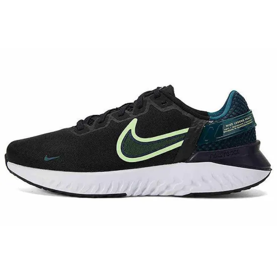 Nike Legend React 3 Running Shoes Men Low-top Black/Green