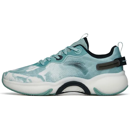 ANTA Running Collection Running Shoes Men Low-Top Shallow Green/Ivory White Black
