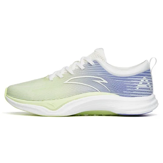 ANTA Four Generations Of Hydrogen Running Running Shoes Women's Low-Top Ivory White/Elf Yellow/Pure Purple
