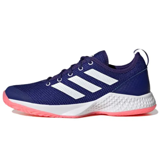 Adidas Court Tennis Shoes Women's Low-top Purple/white/pink