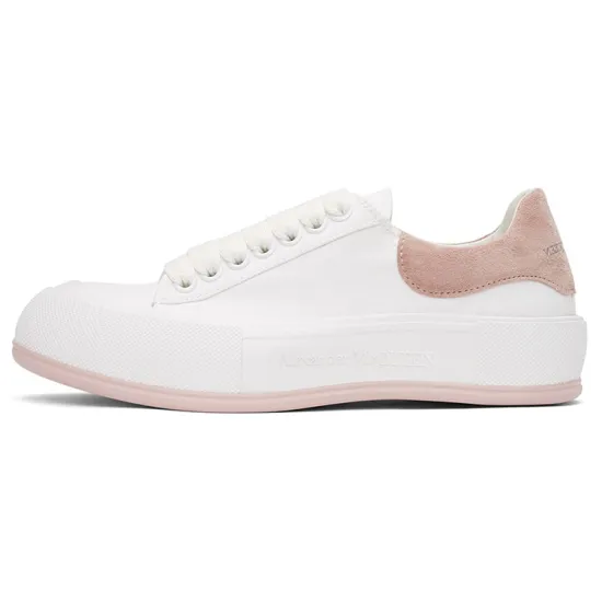 Alexander McQueen Deck Casual Shoes Men Low-Top White Pink