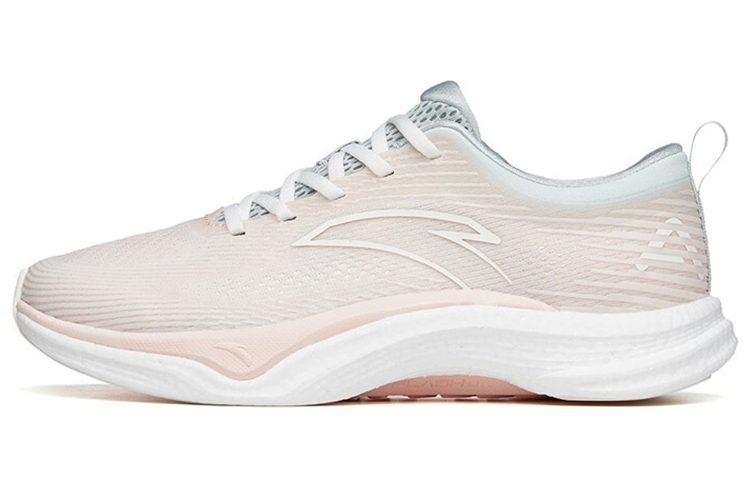ANTA Four Generations Of Hydrogen Running Shoes Women's Low Top White Pale Pink/White Gray Green