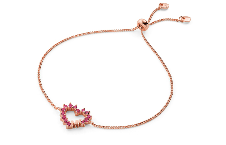 MICHAELKORS Michael Kors 925 silver bracelet for women, heart-shaped series with diamonds