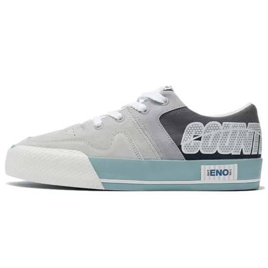 LiNing CF Tracing The One Cushioning Wear Resistant Low Top Skateboard Shoes Men's Gray