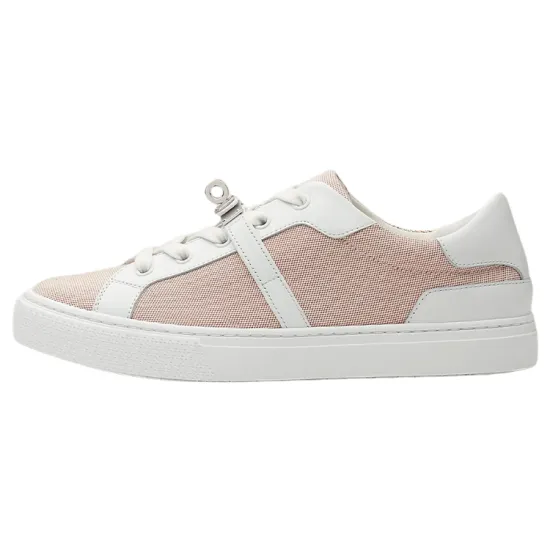 HERMES Day Low Top Stylish Skateboarding Shoes Women's Pink White