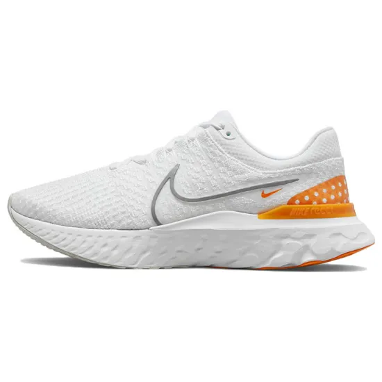 Nike React Infinity Run Flyknit 3 White Grey Kumquat