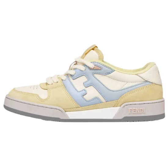 FENDI Match Yellow Suede Women's