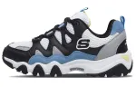 One Piece x Skechers D'LITES 2.0 Textile, Synthetic Leather, Leather Low top Casual Shoes Unisex White Black Blue