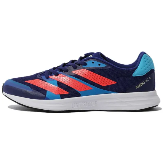 adidas Adizero RC 4 Running Shoes Unisex Low-top Blue/pink