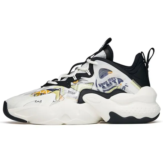 Anta Bastard Peak Low-Top Casual Shoes Men's White Black Green