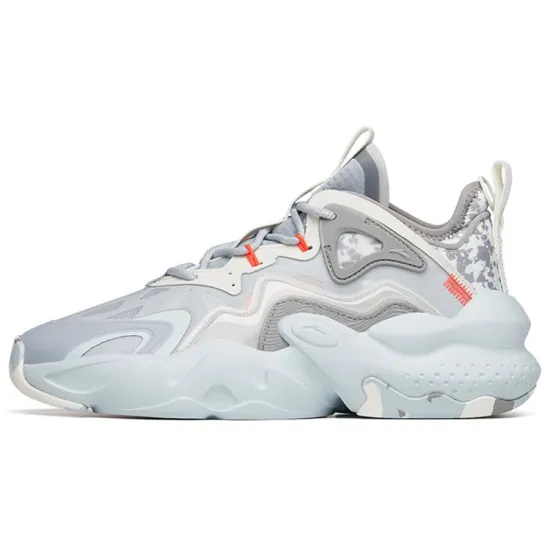 ANTA Bastard Casual Shoes Men Low-Top Cloud Gray/Ivory White