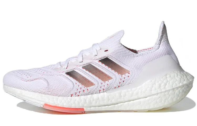 Adidas Ultraboost 22 Fabric Breathable Low top Marathon Training Long Distance Running Shoes Women's Pink