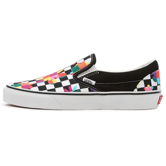 Vans Classic Slip-On "Floral Checkerboard" Sneakers