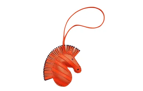 HERMES GEEGEE Charms Unisex Orange