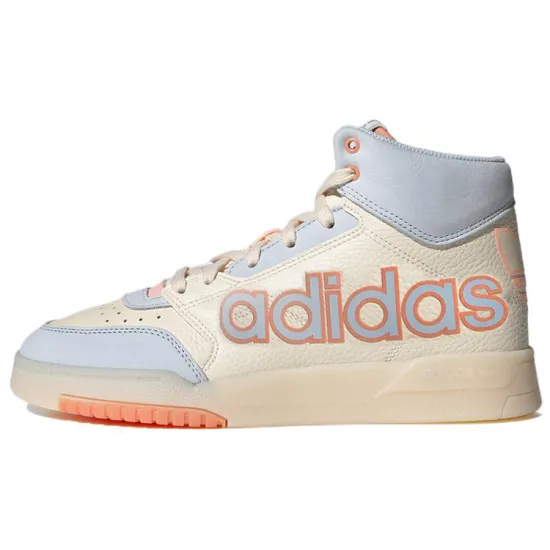 Adidas Originals Drop Step Skateboard Shoes Women's High-top White/Royal Blue