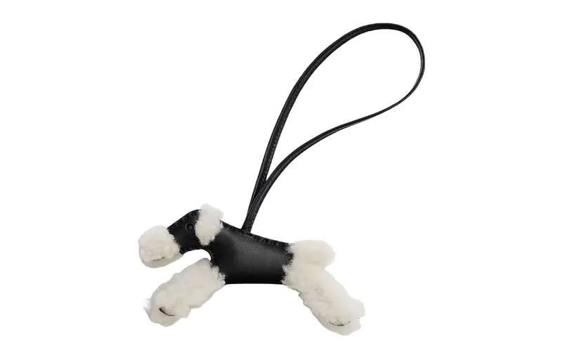 HERMES Budy Sheepskin Charms Unisex
