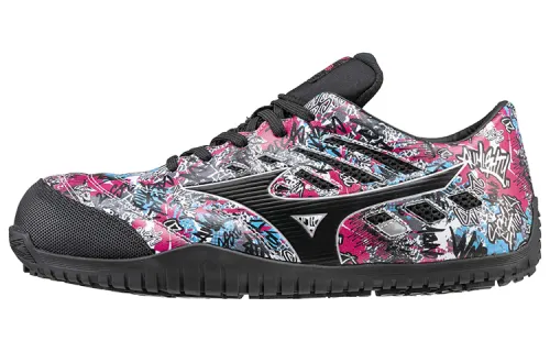 Mizuno Almighty Textile, Leather Slip Resistant, Abrasion Resistant, Breathable Low top Casual Shoes Men's Fuchsia