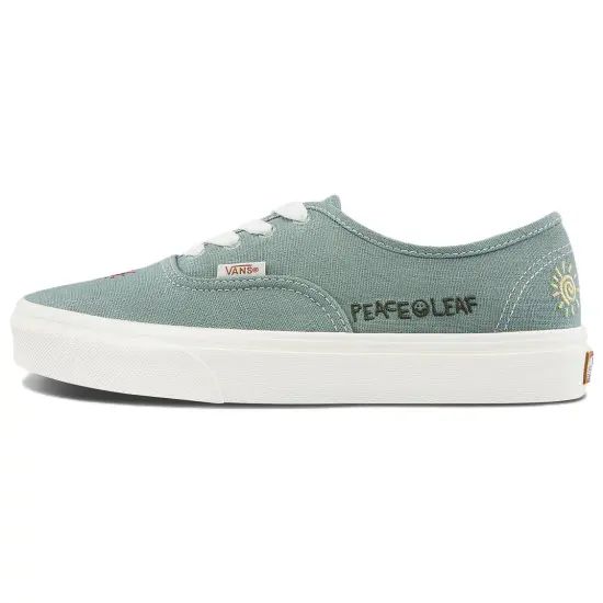 Vans Authentic Skateboarding Shoes Unisex Low-top Green