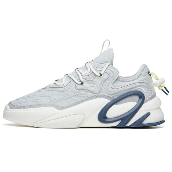 ANTA Skateboard Shoes Men Low-Top Microchip Gray