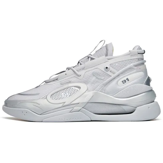 ANTA AT91 Skateboard Shoes Men Low-Top Silver