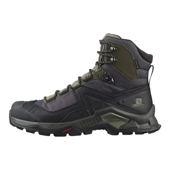 SALOMON Hiking / Trekking Shoes Men High-top Black/Green