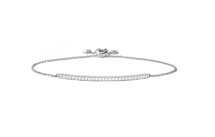 MICHAELKORS Michael Kors heart-shaped zircon simple silver bracelet for women to give to their girlfriends
