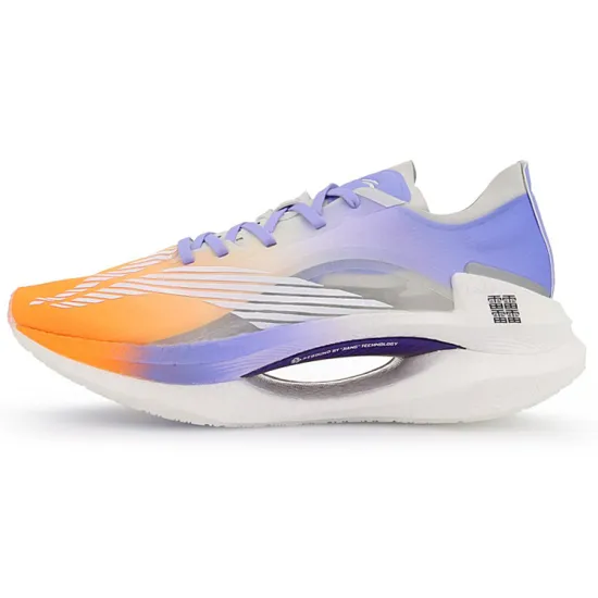 LiNing Jueying Cushioned Anti Slip Wear Resistant Breathable Lightweight Low Top Running Shoes Blue Orange