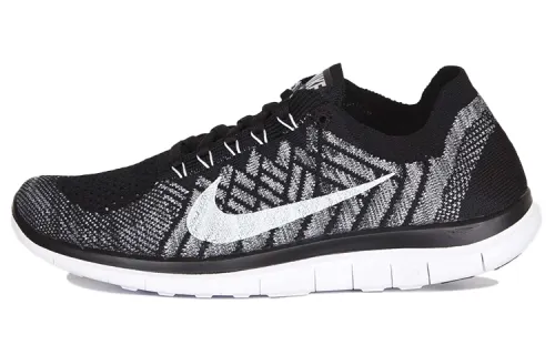 Nike Free RN 4.0 Fabric Cushioning Slip Resistant Abrasion Resistant Low top Running Shoes Women's Black Gray