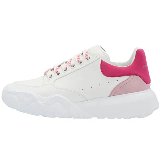 Alexander McQueen Court Casual Shoes Women's Low-Top White Red