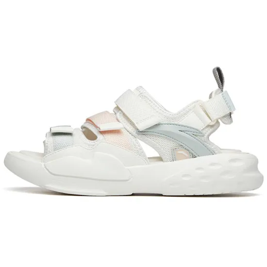 ANTA Bastard Beach Sandals Women's Ivory White/Smoke Dust Brown/White Gray Green