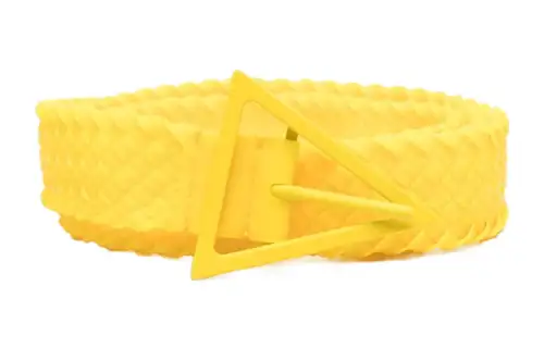 Bottega Veneta Rubber Belts Men's Yellow Width 3cm