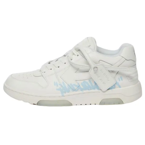 OFF-WHITE Out Of Office "OOO" Low Tops For Walking White Light Blue 2021
