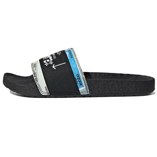 Adidas Originals Adilette Casual Sports Slippers Black White Unisex 'Black White'
