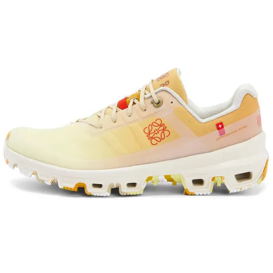On x LOEWE Cloudventure Wear-Resistant Low-Top Sports Casual Shoes Men's Gradient Yellow