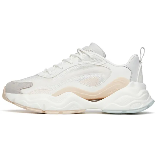 Anta Millennial Cushioning Anti-Slip And Wear-Resistant Low-Top Sports Casual Shoes Women's White Gray Brown