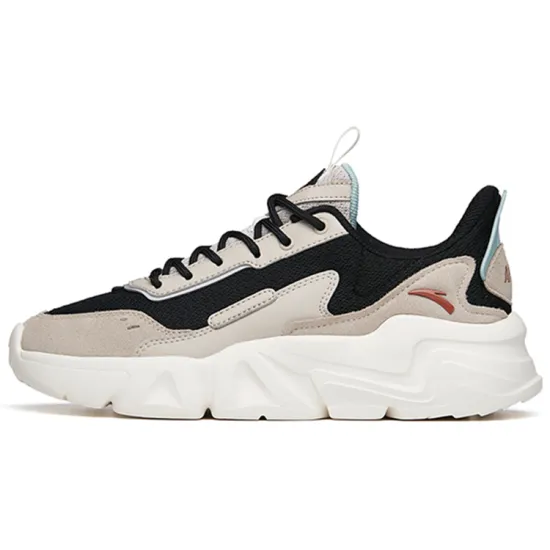 ANTA Life Collection Casual Shoes Men Low-Top Second Gray/Black Gray Dusty Blue