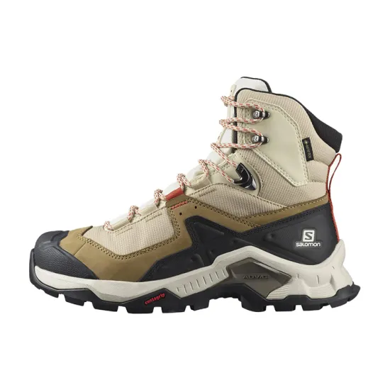 SALOMON Gore-Tex Hiking / Trekking Shoes Women's High-top Vanilla Ice/black