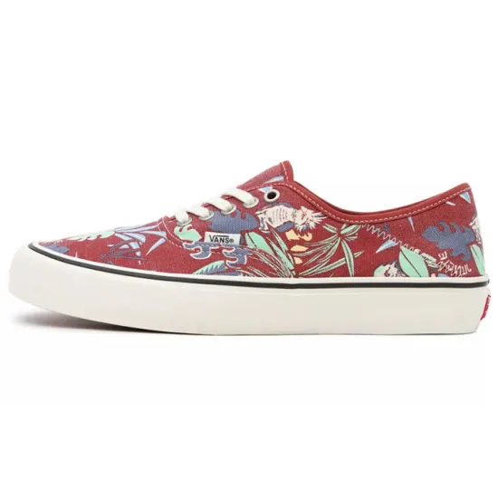 Vans Authentic Skateboarding Shoes Unisex Low-top Red/White