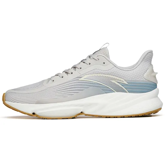 ANTA Running Collection Running Shoes Men Low-Top Ash Gray/Mud Sand Gray/Wall Gray