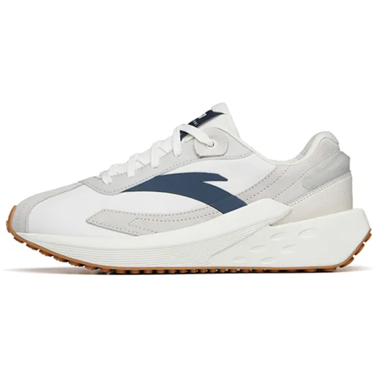 ANTA Icing Casual Shoes Men Low-Top Ivory White/Light Gray/Ash Gray/Light Brown
