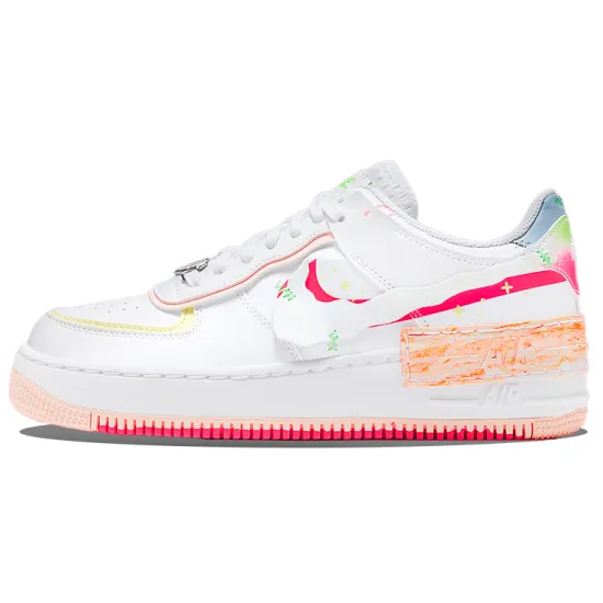 Nike Air Force 1 Low Shadow White Pink Orange Women's