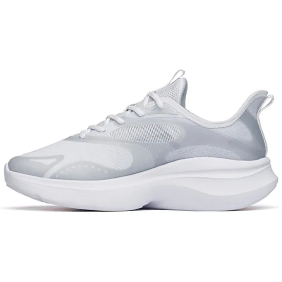 Anta Leaves 2.0 Cushioning Anti-Slip And Wear-Resistant Low-Top Running Shoes Women's Gray White Silver