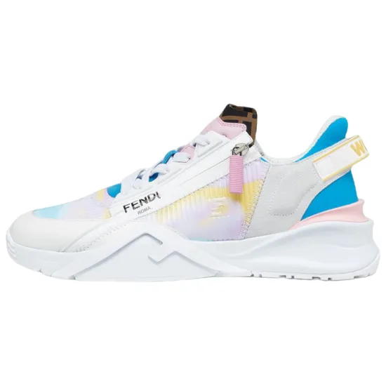 FENDI Flow Cushioning Anti-Slip And Wear-Resistant Low-Top Casual Shoes Men's White