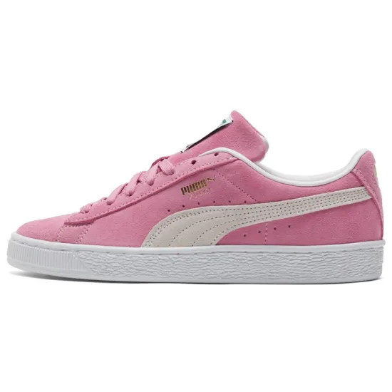 PUMA Suede Skateboarding Shoes Unisex Low-top Pink/white