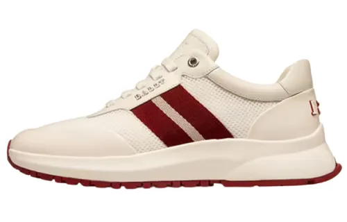 BALLY Bally Daryn Fashion Sports Shoes Low-top Lifestyle Shoes Men's White Red