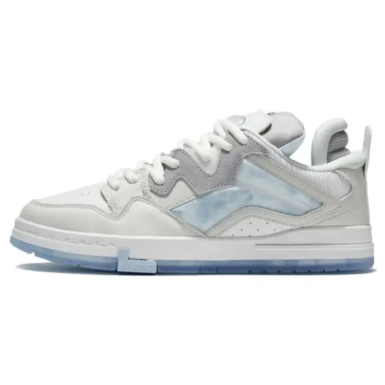 LINING Wei Wu PRO Skateboard Shoes Men High-Top Frost White/Champagne White