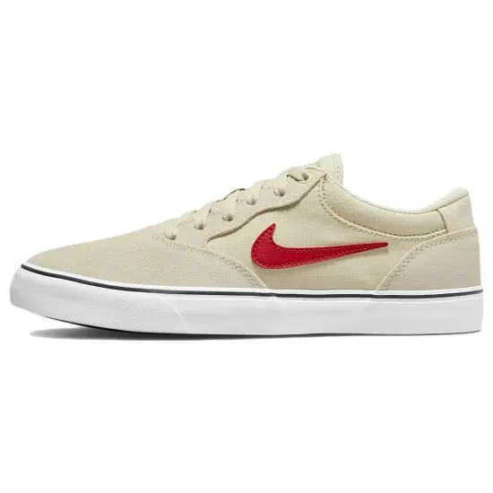 Nike SB Chron Skateboarding Shoes Unisex Low-top Khaki/red/white